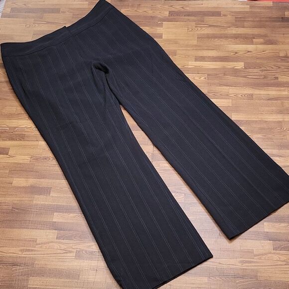 Lane Bryant blue pinstriped Dress pants plus size 14 average - Picture 1 of 11